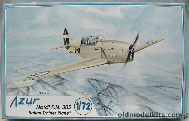 Azur 1/72 Nardi F.N. 305 - French Air Force 1940 / Italian Air Force 23 Gruppo Tito Falconi / Castiglione del Lago Flying School 1940/41 - (FN-305), A042 plastic model kit